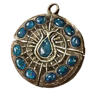 Cerulean Amber Medallion +3