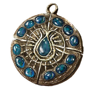 Cerulean Amber Medallion +3