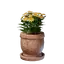 Medium Yellow Flower Pot
