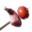 Raw Meat and Tomato Skewer
