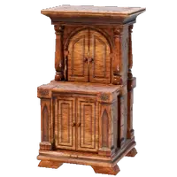 Large Polished Wooden Cupboard