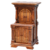 Large Polished Wooden Cupboard
