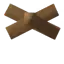 Wood roof cross 26°