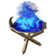 Blue standing brazier