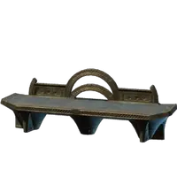 Large Ancient Temple Bench