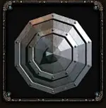 Studded Iron Round Shield
