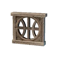 Round Carved Window Frame