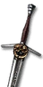 Legendary forgotten Wolven steel sword
