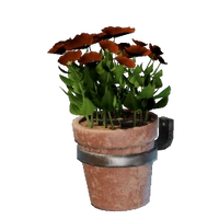 Small Red Wall Flower Pot
