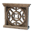 Large Round Carved Window Frame