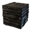 Tarred Wood Block