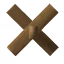 Wood roof cross 45°