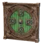 Iron Adorned Round Door