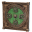 Iron Adorned Round Door