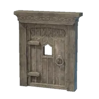 Metal Bound Wooden Door