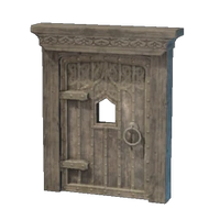 Metal Bound Wooden Door