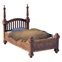 Ornate Wooden Bed