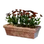 Long Red Flower Pot