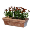 Long Red Flower Pot