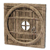 Round Wooden Door