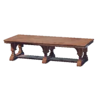 Polished Wooden Banquet Table