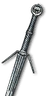 Ursine silver sword
