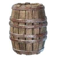 Standing Wooden Barrel