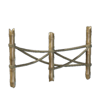 Bamboo Fence With Ropes I