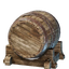 Lying Wooden Barrel