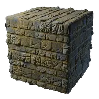 Weathered Ancient Stone Block