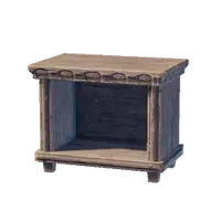 Carved Wooden Nightstand