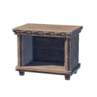 Carved Wooden Nightstand