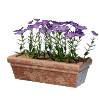 Long Pink Flower Pot
