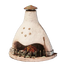Clay Fireplace