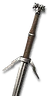 Wolven silver sword - enhanced