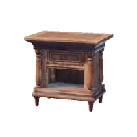 Polished Wooden Bedside Table