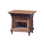 Polished Wooden Bedside Table