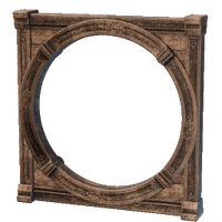 Carved Round Door