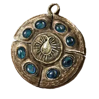 Cerulean Amber Medallion +1