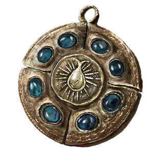 Cerulean Amber Medallion +1