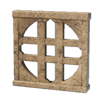 Large Round Stone Window Frame