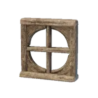 Round Wooden Window Frame