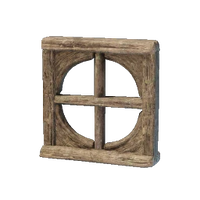 Round Wooden Window Frame