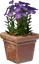 Pink Flower Pot (Square)