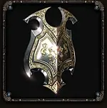 Decorated Obsidian Shield