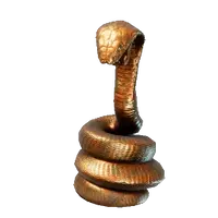 Big Bronze Statue Snake