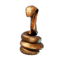 Big Bronze Statue Snake