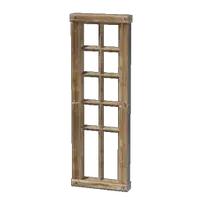High Carved Wooden Window Frame