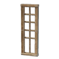High Carved Wooden Window Frame