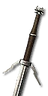 Legendary Feline silver sword - enhanced